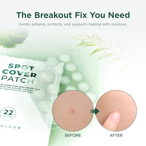 SKIN1004 Tea-Trica Spot Cover Patch 22 Count - Hydrocolloid Pimple Patches
