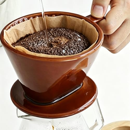 DechoPak 120 Count #4 Coffee Filters 8-12 Cup Unbleached Cone - Extra Strong & Durable