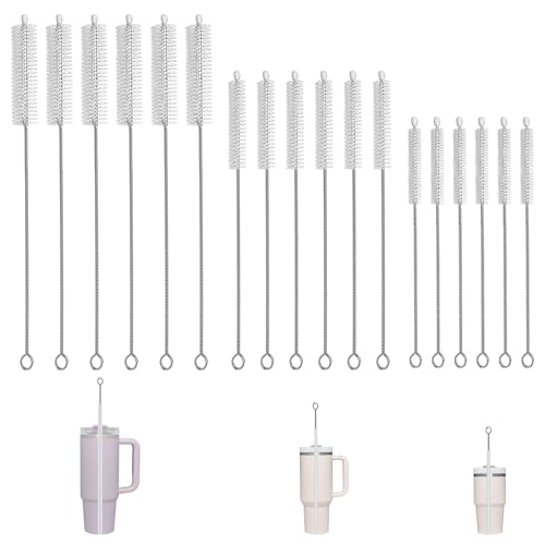 18-Piece Straw Cleaner Brush Set, Extra Long Stainless Steel Straw Brushes