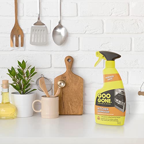 Goo Gone Degreaser - Fast-Acting Kitchen Cleaner for Grease & Grime - 14 Fl. Oz.
