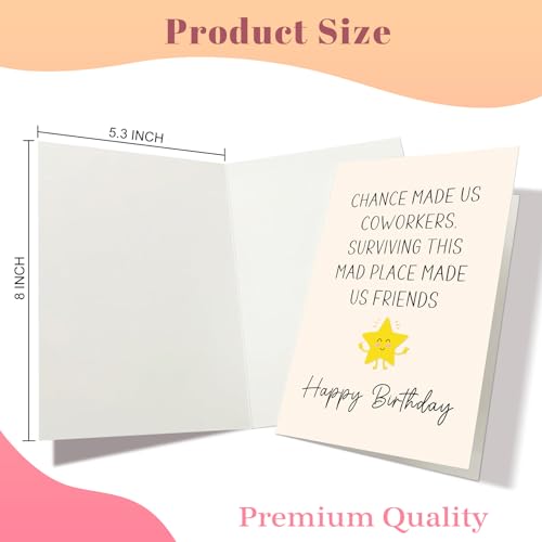 Funny Coworker Birthday Card - Chance Made Us Coworkers - Variation #7