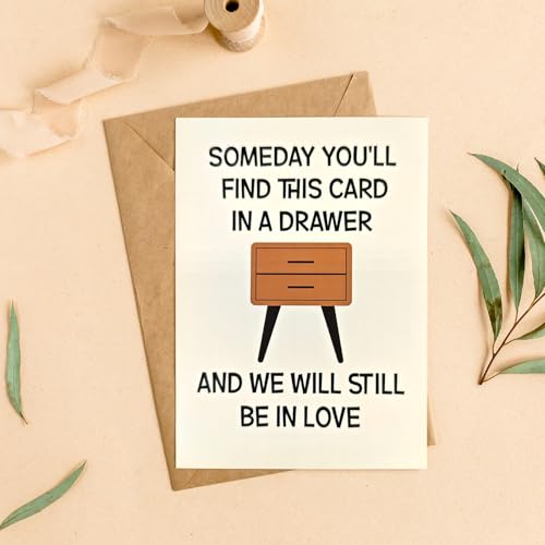 Funny Birthday Card for Husband & Boyfriend - 5x7 Inches