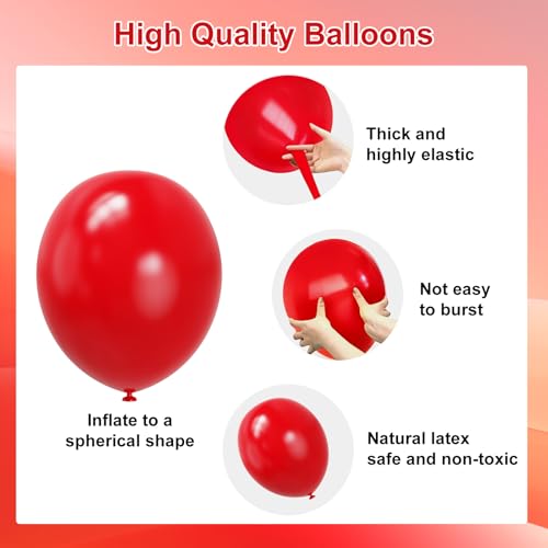 129PCS Colorful Balloon Arch Kit - Red, Yellow, Blue, Green