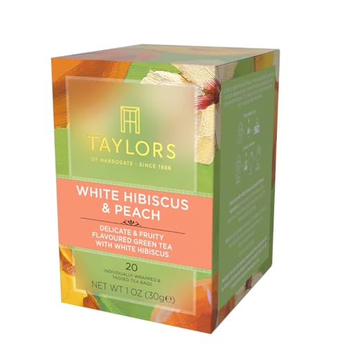 Taylors of Harrogate White Hibiscus & Peach Green Tea - 20 Bags