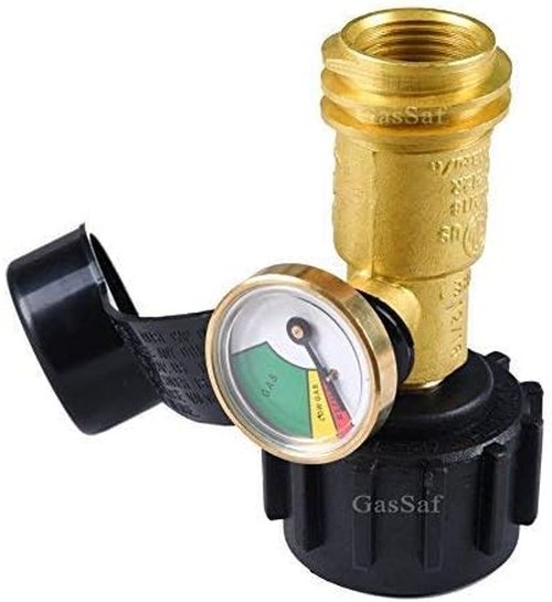 GasSaf Propane Tank Gas Gauge - Universal QCC1 Type 1 Leak Detector & Pressure Meter