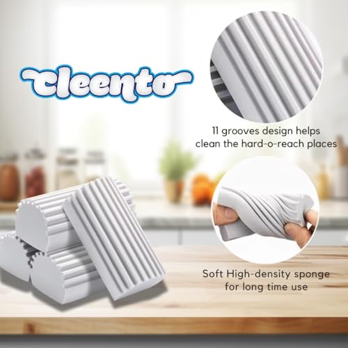CLEENTO Damp Duster Cleaning Sponge - Multi-Surface Dust Remover (2 Pack)