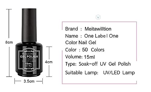 Meitawilltion Eggshell Gel Nail Polish 15ml Soak Off