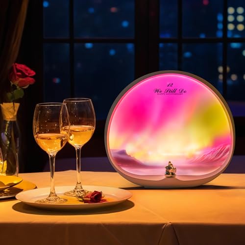 Aurora Light Night Lamp for Wedding Anniversary Valentine Christmas - Dimmable Touch Sensor