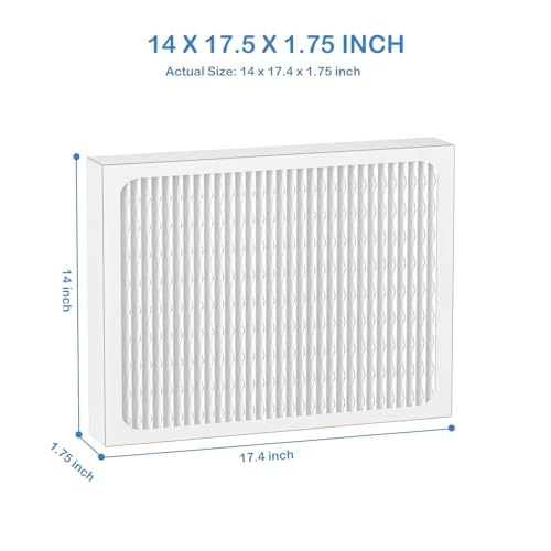 Cooyafan 14 x 17.5 x1.75 MERV 13 Replacement Dehumidifier Filter Compatible with Honeywell DR90 & DR120 Dehumidifiers (50070171-002) 4 Pack