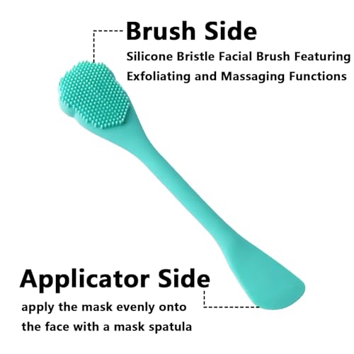 CUVUNUBY 2-in-1 Silicone Face Mask Brush and Facial Cleansing Scrubber