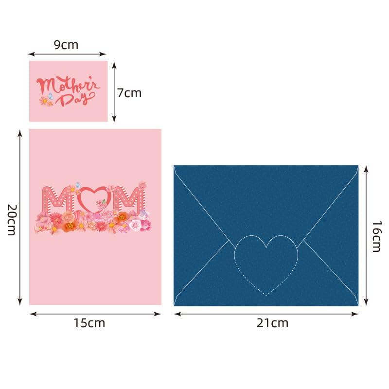 3D Pop-Up Flower Card for Mom – Best Mom Ever Greeting Card