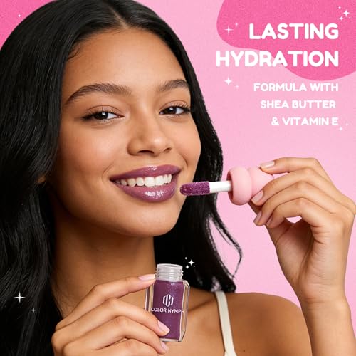 Color Nymph 3D Hyper-Gloss Lip Plumper Set - Hydrating & Non-Sticky 2 Pack