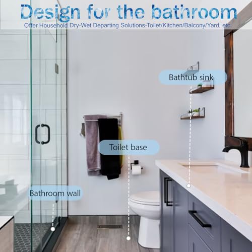 Flexible Silicone Shower Splash Guard & Sink Water Dam Barrier, 39.4" Long
