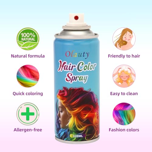Pink Temporary Hair Color Spray Washable Hair Dye for Cosplay