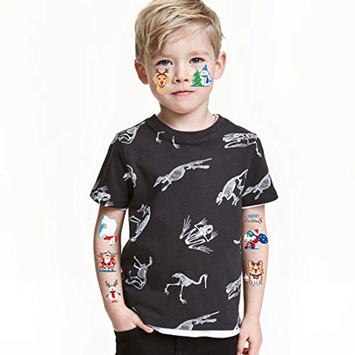 Christmas Temporary Tattoos for Kids - 80 Styles Party Favors