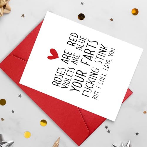 Funny Anniversary Card for Him/Her - Rude & Humorous Design