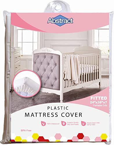 Abstract Waterproof Mattress Cover 24 x 38 x 6 Inch Heavy Duty Vinyl Bed Protector