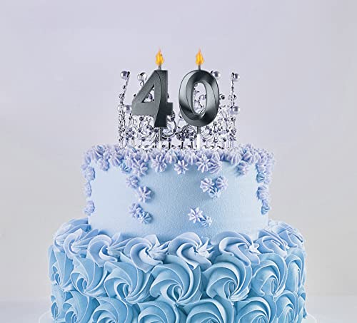 Black Number 26 and 62 Birthday Cake Candles Anniversary Celebration Topper