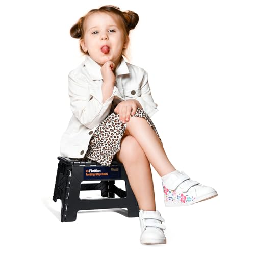 Flottian 9" Folding Step Stool - 300 lbs Capacity, Non-Slip, Portable