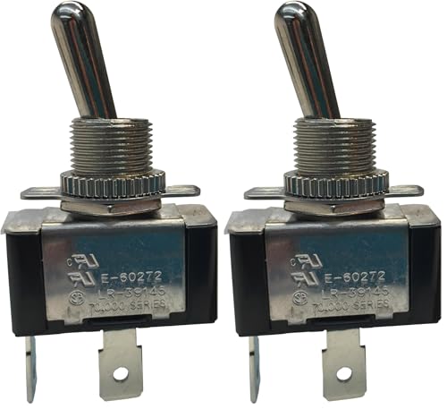 Gardner Bender GSW-121 Heavy-Duty SPST Toggle Switch Pack of 2 - 20 A/125V AC