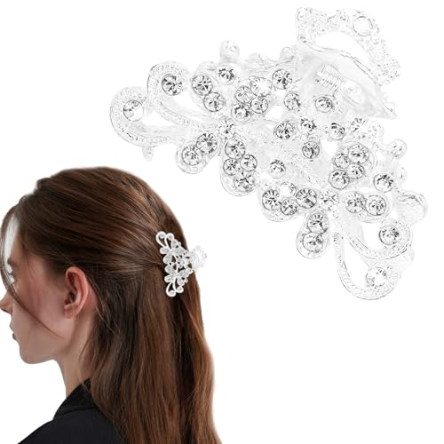 Vovii Rhinestone Hair Claw Clip - Sparkly Small Crystal Hair Claw