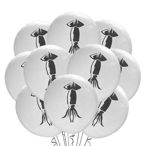 Squid Balloons 12 Count - 12 Inch Latex Party Decorations