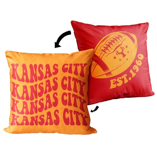 Football Pillow Cover 18x18 - Perfect Game Day Decor for Fans