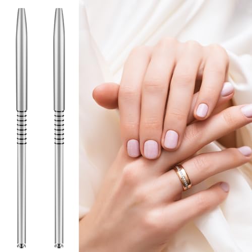 Kolinsky 3D Acrylic Nail Art Brushes Set - Size 2 Flower Painting Pens (2 Pcs)