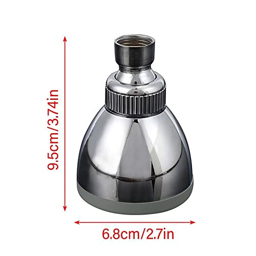 Andy's Orchids Adjustable Round Shower Head - 360° Rotating Water Saver