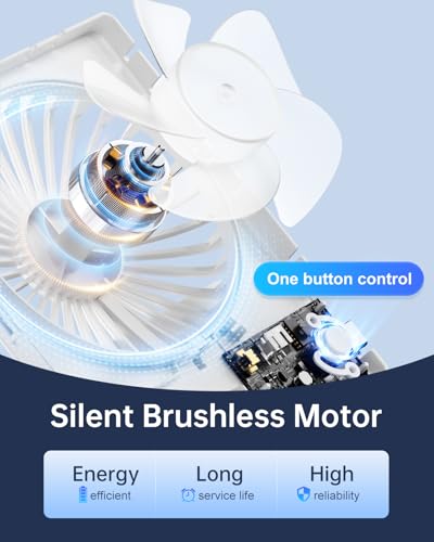 TriPole USB Mini Desk Fan - Portable White Fan with 3 Speeds