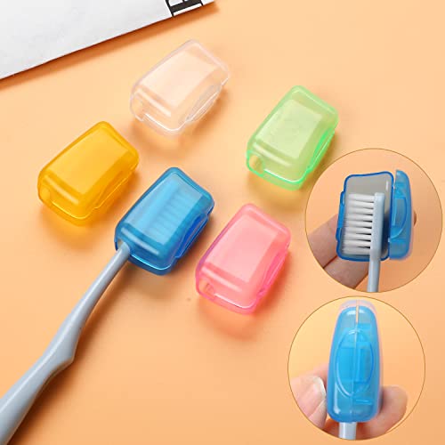 Sliverdew 5-Pack Portable Toothbrush Head Covers for Travel and Home