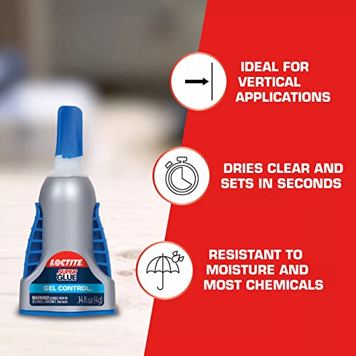 Loctite Super Glue Gel Control - Clear Instant Adhesive 0.14 fl oz