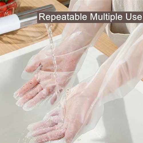 Hipifans Reusable Waterproof Cleaning Gloves - 10 Pcs Set, 23.6 Inch