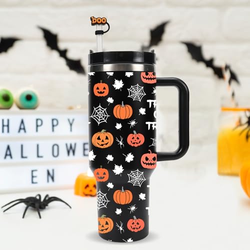 Christmas Halloween Straw Cover Cap Set for Stanley 30 & 40oz - Jack Variation