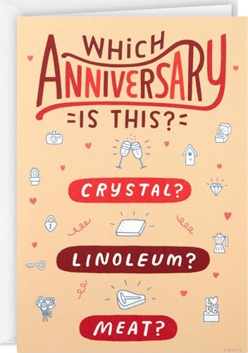 Funny Anniversary Card for Couples - Hallmark Shoebox