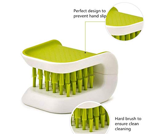 Ytuomzi Knife and Cutlery Cleaner Brush - Double-Sided Utensil Scrubber