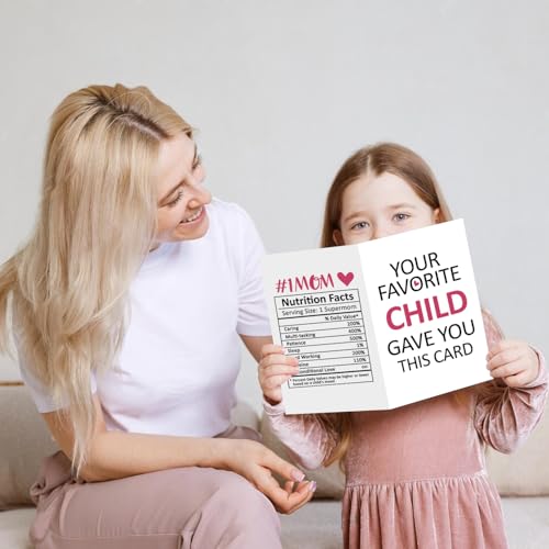 Funny Birthday Card for Mom - Humorous Gift from Daughter or Son