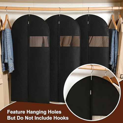 Guirnd 45-Inch Hanging Garment Bags - 2 Pack Travel & Storage Dress Cover