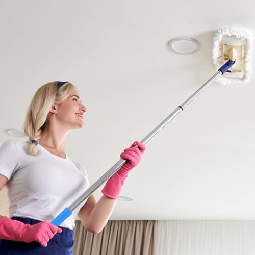 Mop Handle End Cap Replacement - 2 Non-Slip Grips with Hanging Hole