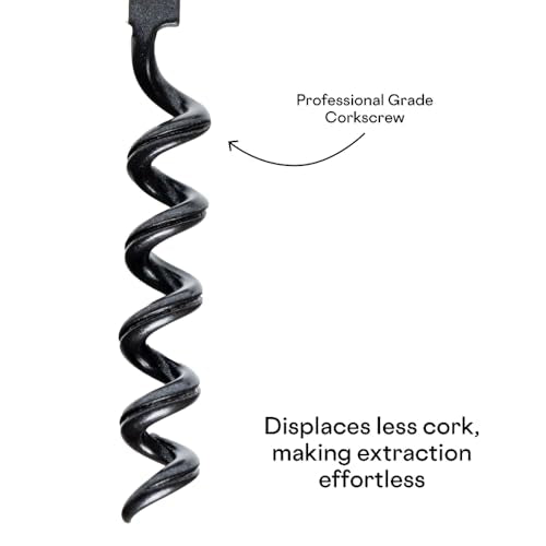Corkcicle Wine Key - Bartender Multi Tool With Corkscrew, Bottle Opener & Foil Cutter - Ratcheting Mechanism - Curved Handle - Professional Grade Bartending Tool - For Kitchen - Stainless Steel