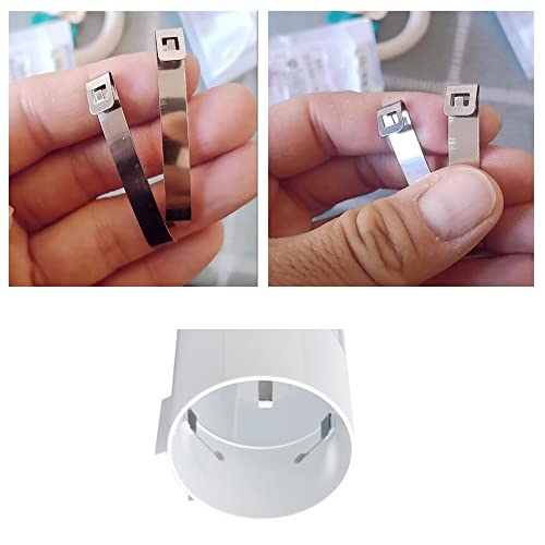 Stainless Steel Cup Dispenser Spring Clips Pack for Water Cooler & Cup Holders