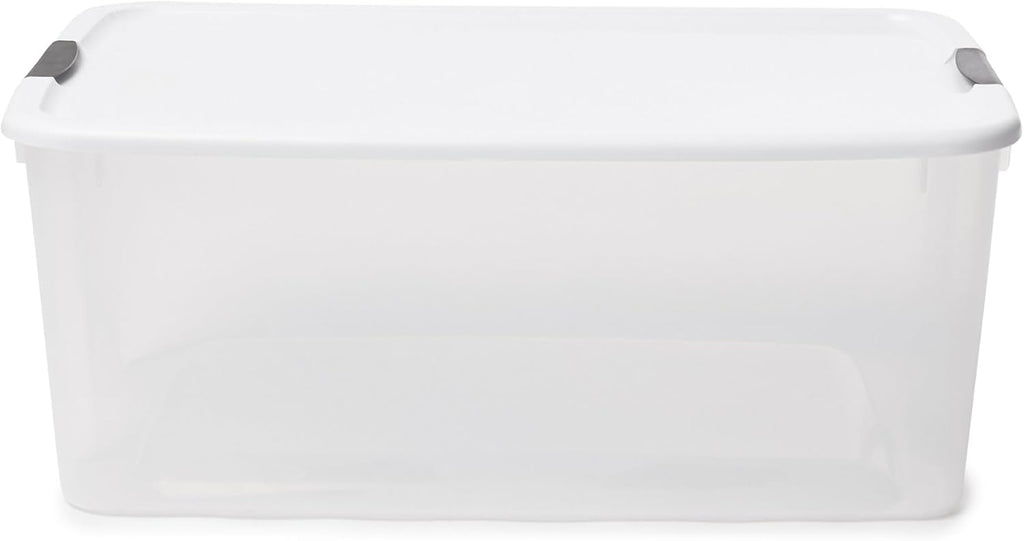 Sterilite 16-Pack Ultra Latching Storage Bins - Clear Plastic, 116 Quart Heavy-Duty Organizers for Home & Office