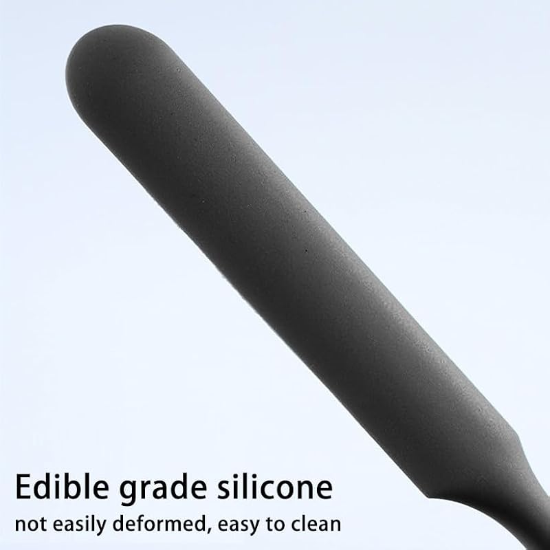 LEISENOR Silicone Wax Applicator Sticks Reusable Hard Wax Spatula 2pc Black