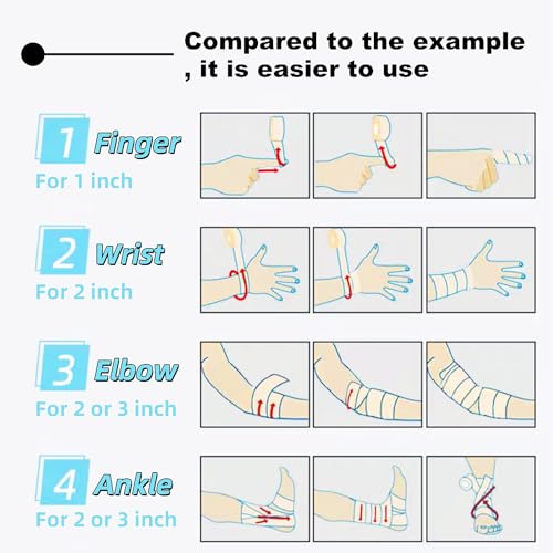 6 Pack Self Adhesive Bandage Wrap Colorful Pattern Print Elastic Cohesive Stretchy Sport Grip Tape for Finger Wrist Toe Vet Wraps