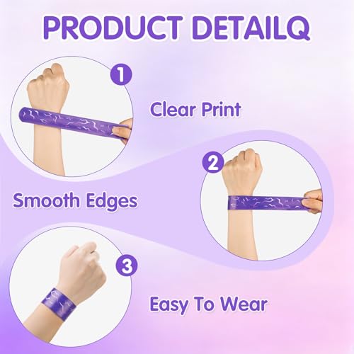 24 Pcs Demon Slap Bracelets - Fantasy Style Party Favors & Gifts