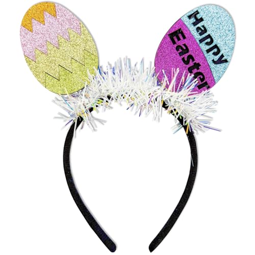Glitter Easter Egg Headband for Women - Festive Holiday Hair Accessory