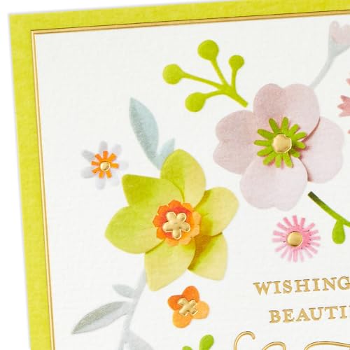 Easter Card Pack of 2 - Beautiful Blessings Floral Design, 5x7