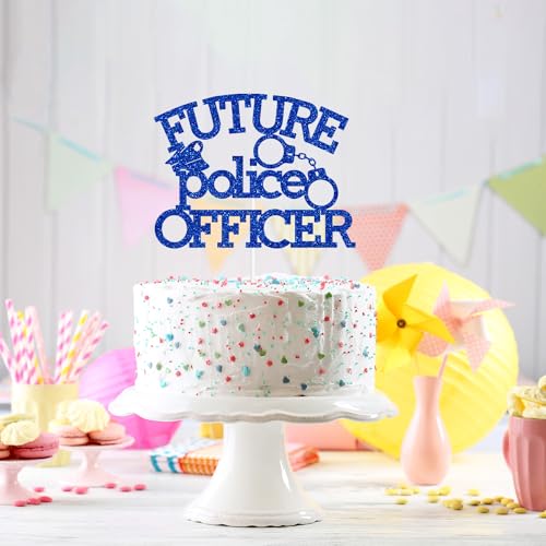 Future Police Officer Cake Topper | Graduation Party Decor