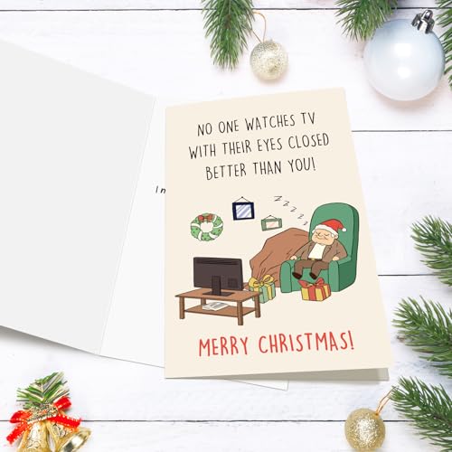 Funny Christmas Card for Men - Humorous Holiday Greeting