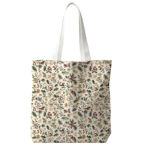 JINYO Preppy Canvas Tote Bag - Reusable Inspirational Shopper